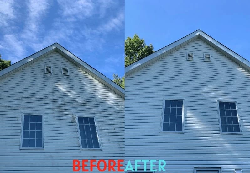 Willoughby Power Washing professional performing house washing service in Willoughby