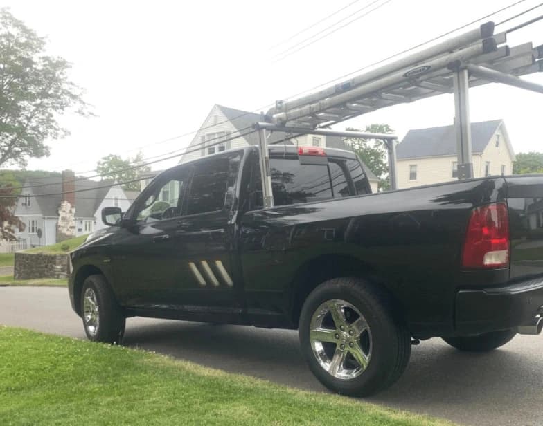 Fleet vehicle cleaning service being performed by Willoughby Power Washing in Willoughby